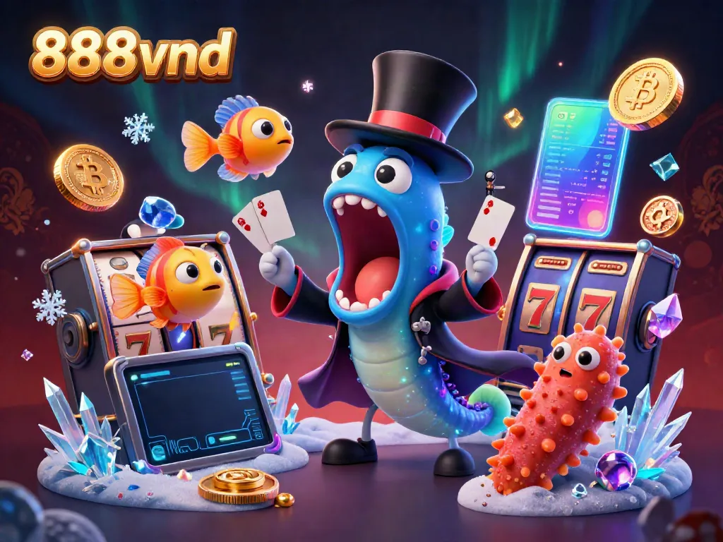 Experience dynamic fun with 888vnd through captivating card tricks and casino excitement in 3D style.