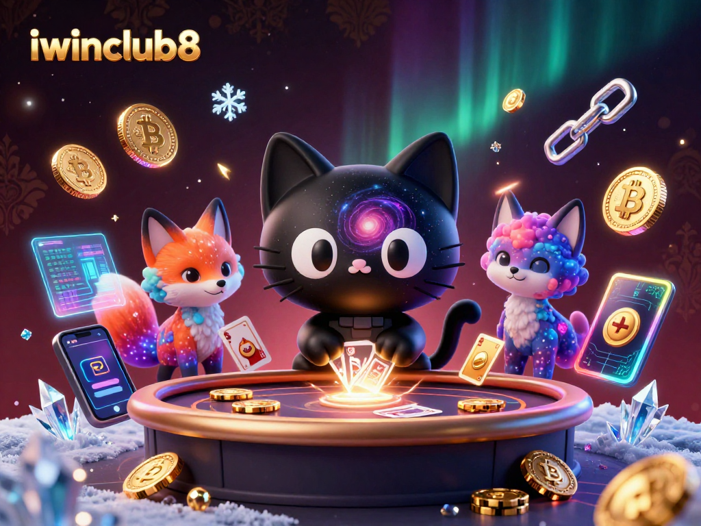 Engage with iwinclub8 by winning big at a cosmic casino themed around crypto!