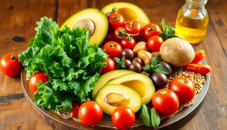 Prepare a colorful array of Healthy Food options, including fresh fruits and vegetables beautifully arranged on a rustic table.