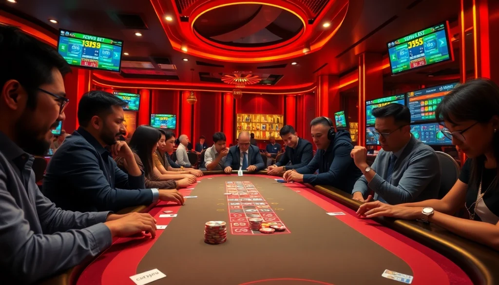 Engaging players enjoying the excitement of SC88 bet in a vibrant online casino.