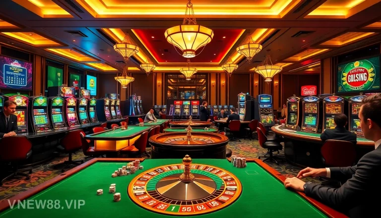Experience vibrant casino excitement at https://vnew88.vip/, showcasing professional dealers and thrilling games.