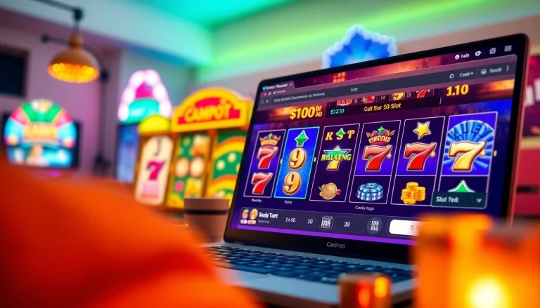 Kode4d link showcasing an engaging online gaming interface with vibrant slot games and 24/7 customer support chat.
