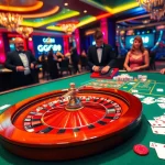 Experience the thrill of betting at GG88's luxurious casino tables filled with excitement.