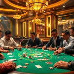 Gamblers strategizing at the Gem88 casino table during an exciting poker game.