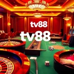 Players enjoying an exhilarating casino experience with tv88 branding, vibrant games, and engaging atmosphere.