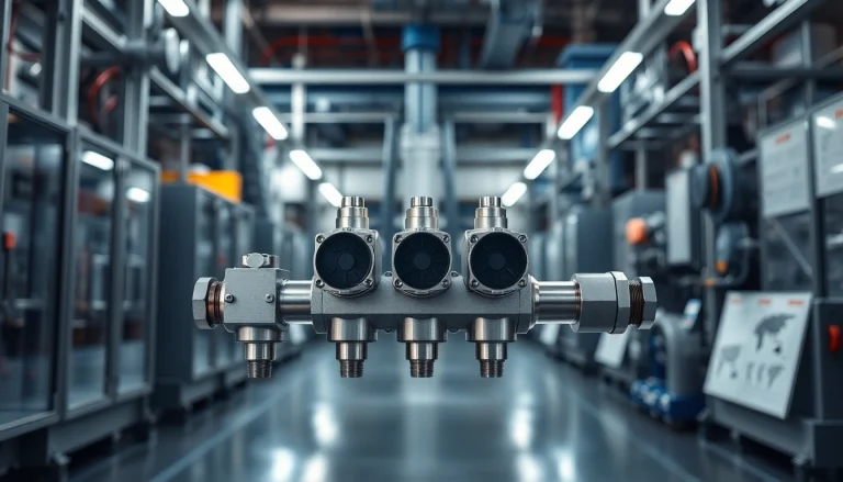 HM88 Series manifold showcasing detailed engineering in a professional industrial setting