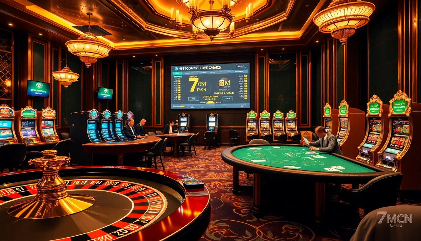 Gambler placing bets at 7mcn while enjoying a high-stakes casino atmosphere.