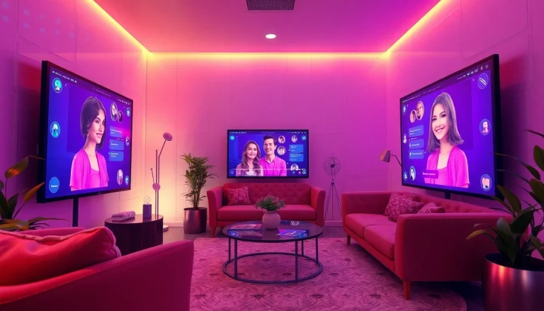 Engaging in intimate AI sex chat with lifelike avatars in a cozy digital environment.