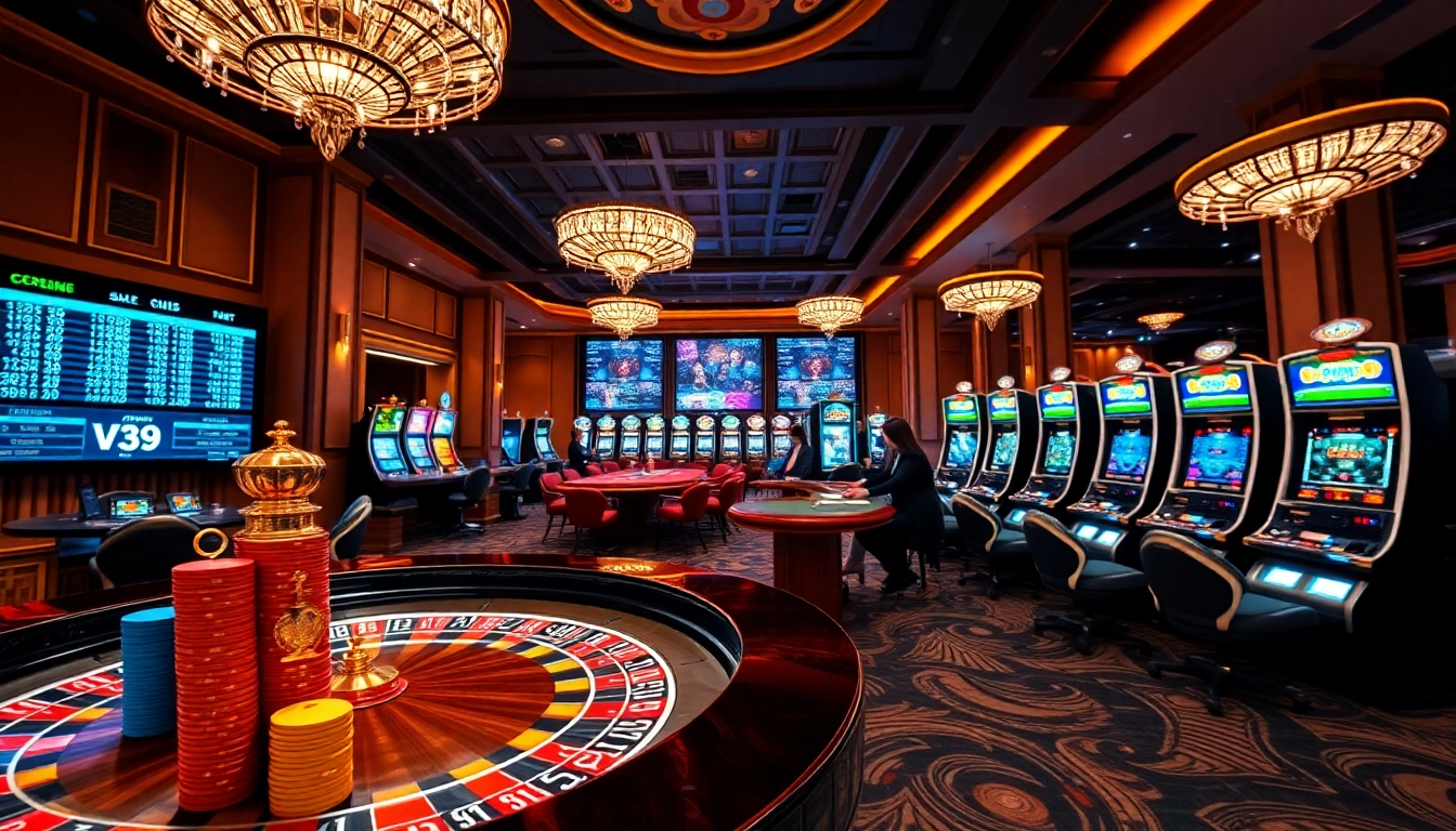 Engaged players experience thrilling bets at VZ99, featuring dynamic casino tables and vibrant gaming atmosphere.