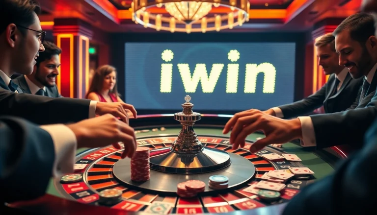 Experience high-stakes excitement with iwin at a vibrant casino roulette table.