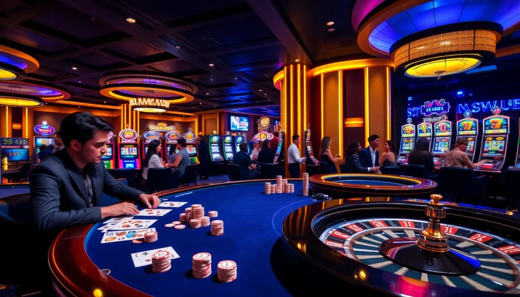 Experience the thrill of gaming at XX88 with a dynamic casino scene featuring poker chips and dice.
