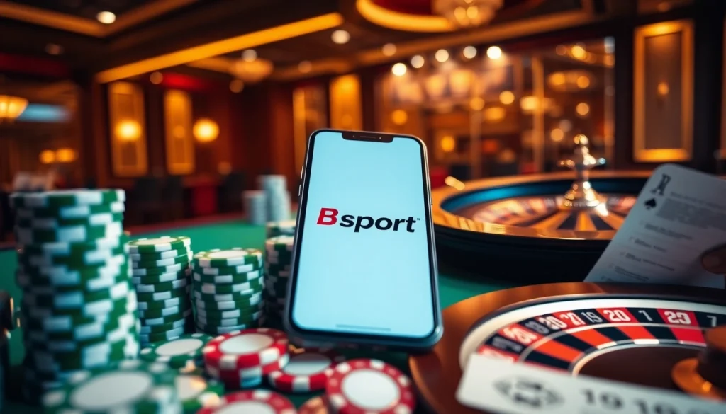 Engage with the Bsport app while enjoying thrilling casino experiences including poker and roulette.