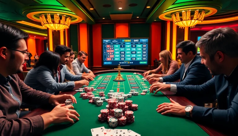 Experience the excitement of xin88hv.club with vibrant casino tables and intense gameplay.