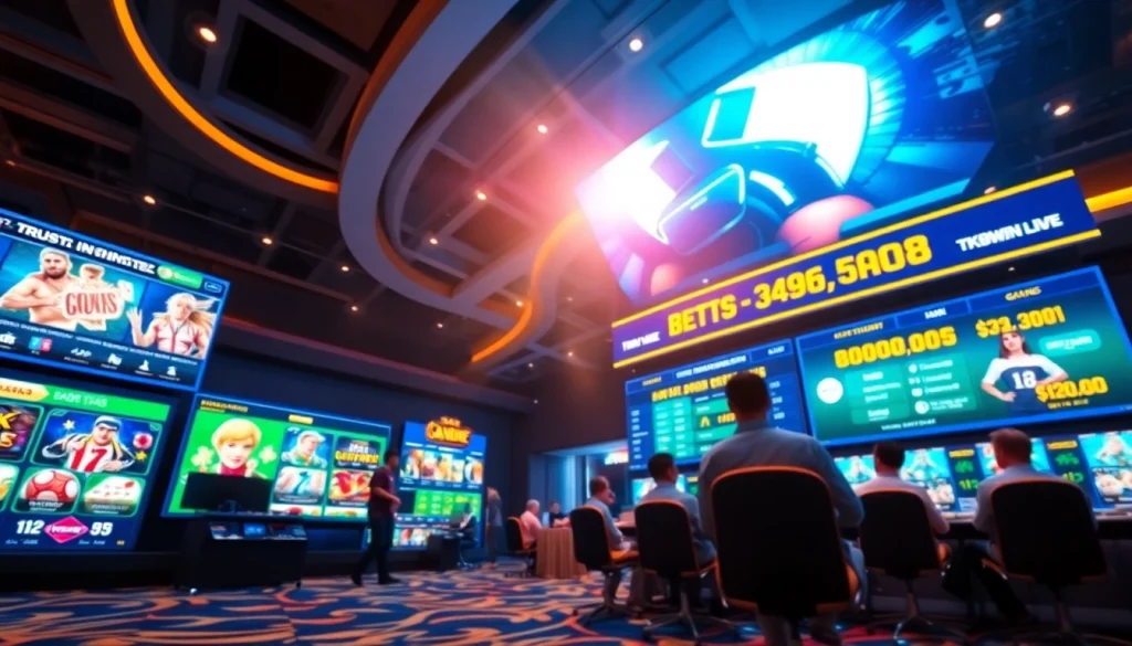 Explore the exciting interface of tk88win.live, showcasing vibrant casino games and sports betting options.
