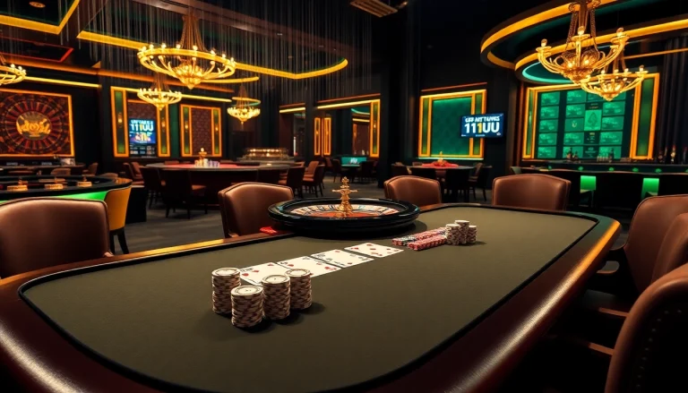 Experience luxury gambling at 11UU with high-stakes poker and roulette excitement.