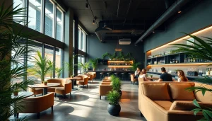 Experience the vibrant ambiance of the Cannabis Club Lloret De Mar with patrons enjoying a relaxed environment.