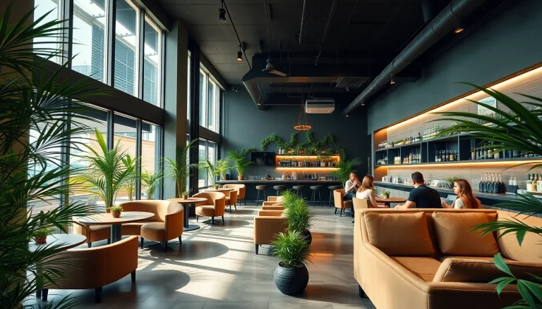 Experience the vibrant ambiance of the Cannabis Club Lloret De Mar with patrons enjoying a relaxed environment.