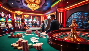 Experience luxury at the casino with luckywin 881's vibrant gaming atmosphere and strategic plays.