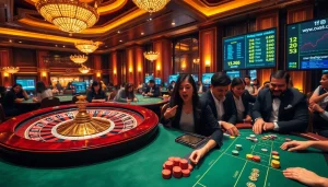 Experience thrilling gaming action at https://fly88.deal/ with luxurious casino tables and vibrant poker action.