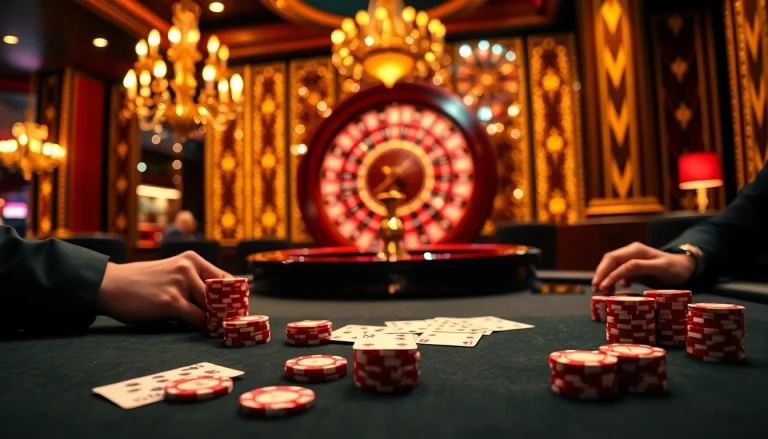 Experience high-stakes gameplay at https://789win2026.com/ with vibrant poker chips and elegant casino tables.