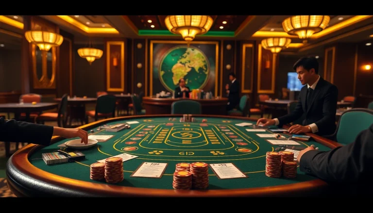 Tài xỉu md5 table with exciting gameplay, colorful dice, and professional casino atmosphere.