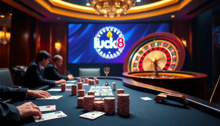 Elevate your game with Nhà cái uy tín Luck8 at a sophisticated virtual casino table.
