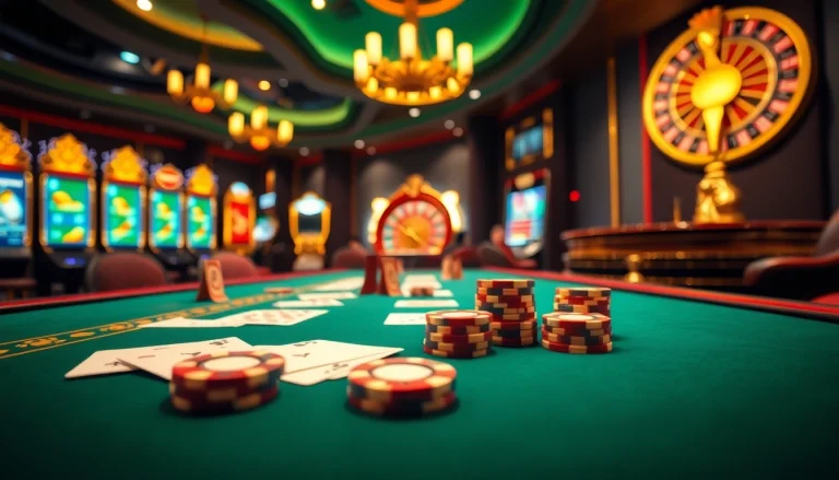 Experience the thrill of gaming at hay.win with polished poker chips and cards on a luxury table.