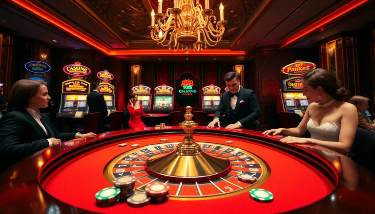 Experience the thrill of gaming at https://xx88.eu.com/ with a luxurious casino roulette table scene.