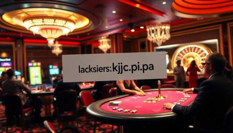 Experience the thrill of high-stakes gambling at https://kjc.pizza/ with colorful poker chips.