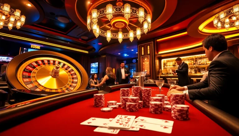 Experience the vibrant world of i9bet2h.club with players engaging at a stunning roulette table.