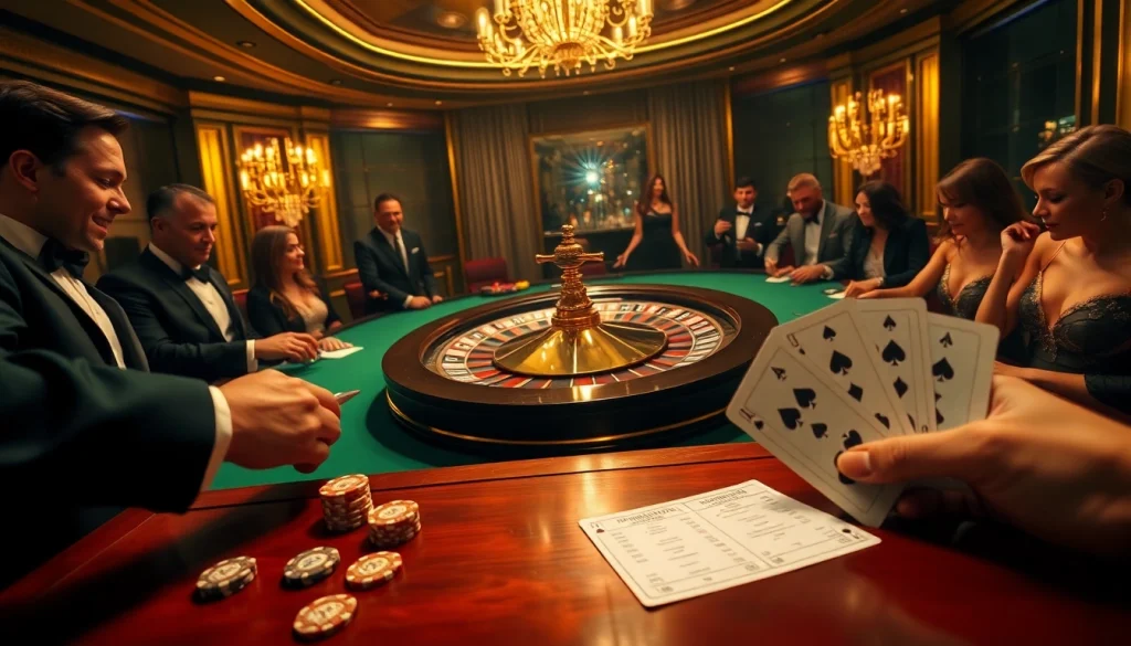 Experience high-stakes gambling action at THA BET with luxury poker, roulette, and vibrant casino visuals.