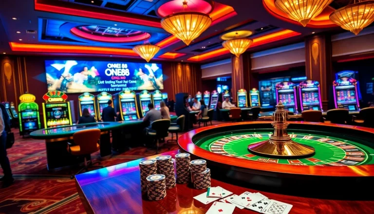 Experience thrilling gameplay at https://one88.bid/ with vibrant casino visuals and elegant gaming setups.