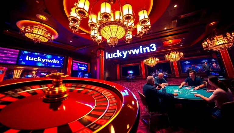 Experience the thrill of luckywin3 at an exciting casino table filled with vibrant gaming action.
