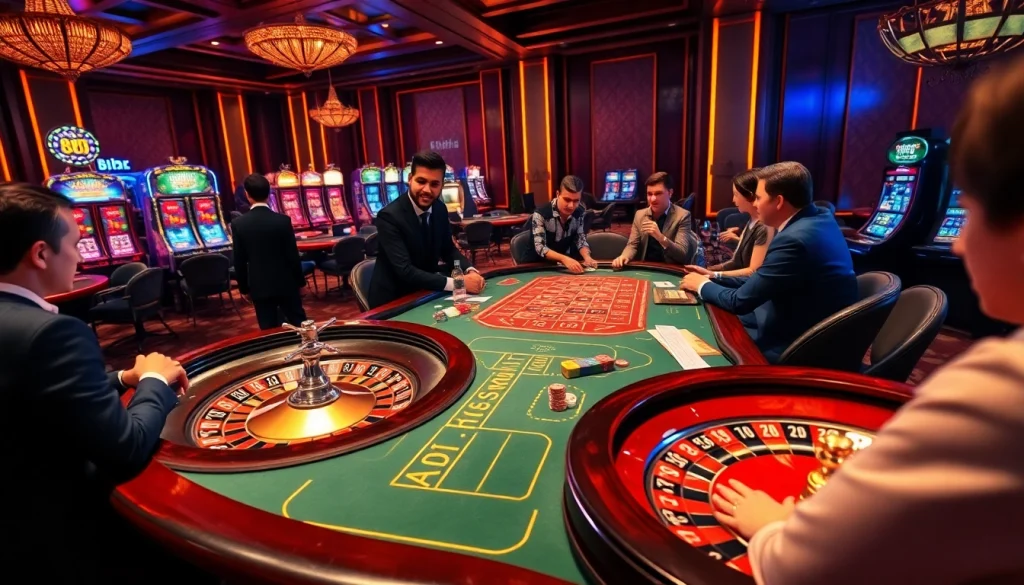 Players enjoying the excitement of a high-stakes poker game at 88i casino.