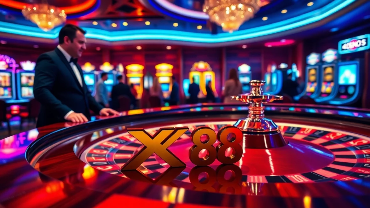 Players enjoying a thrilling roulette game at a luxurious casino representing XX 88 excitement.