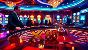 Players enjoying a thrilling roulette game at a luxurious casino representing XX 88 excitement.