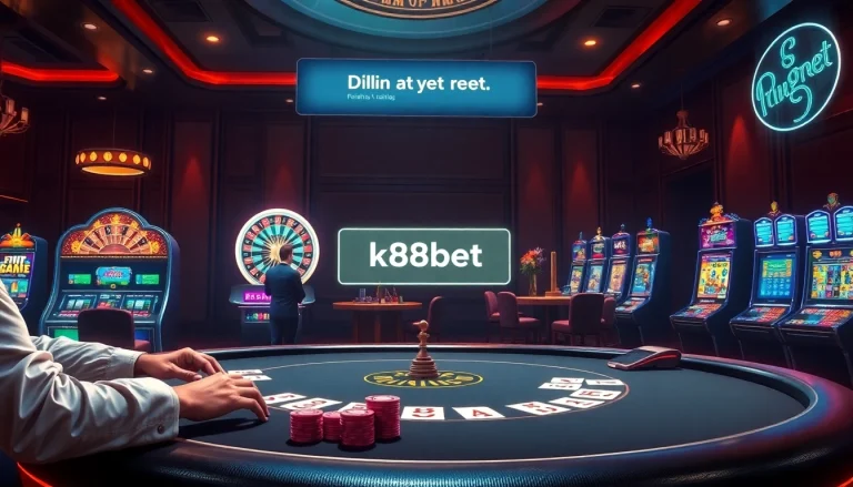 Experience the thrill of online gaming with đăng nhập k8bet at a luxury casino setting.