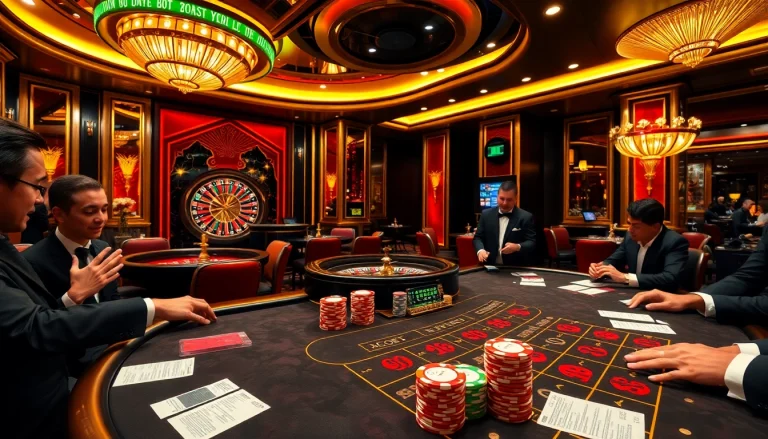 Betting excitement at a luxurious casino table highlighting 8kbet gaming experience.
