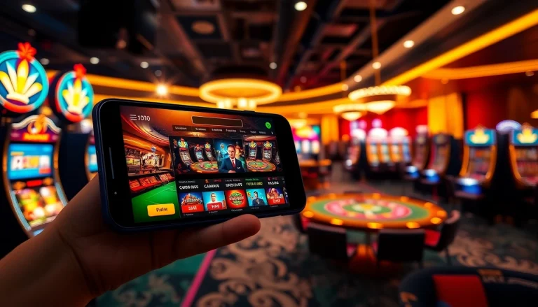 Experience the excitement of online gambling at winvn88.live with a vibrant casino gaming app interface.