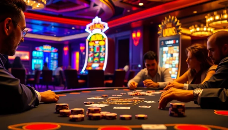 Engage with the thrilling U888 casino atmosphere featuring dynamic games, poker chips, and vibrant slot machines.