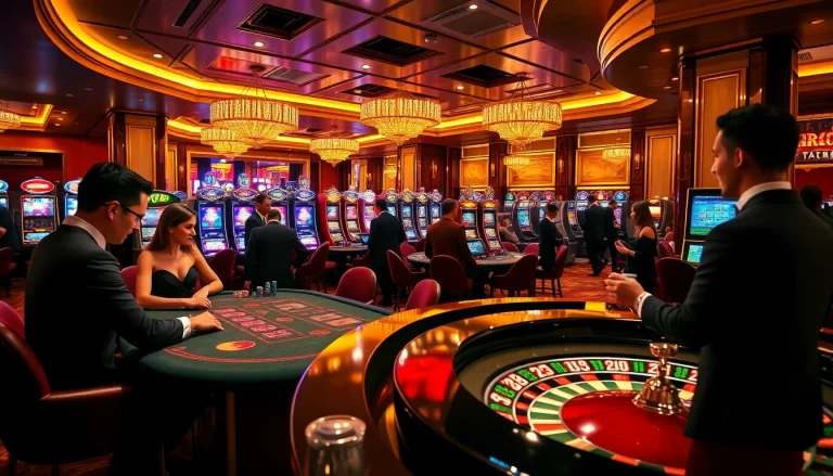 gamblers engaging at a lively casino setting, exemplifying the no hu gaming excitement