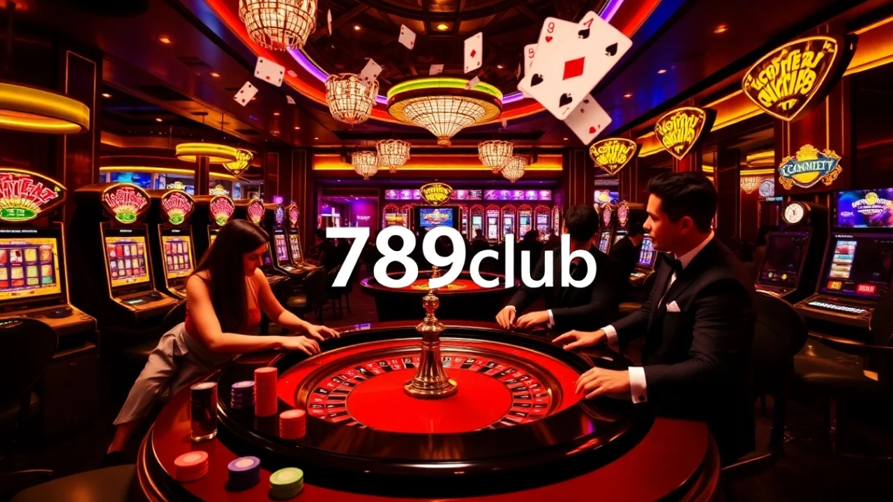 Players enjoying thrilling games at 789club casino with vibrant lights and excitement.