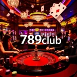 Players enjoying thrilling games at 789club casino with vibrant lights and excitement.