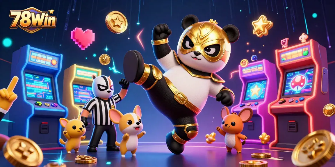Join the thrill at 78Win with an exciting animated wrestling-themed casino experience.