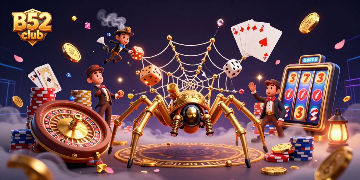 Engage in thrilling gameplay at B52 club with dynamic casino elements and a steampunk theme.