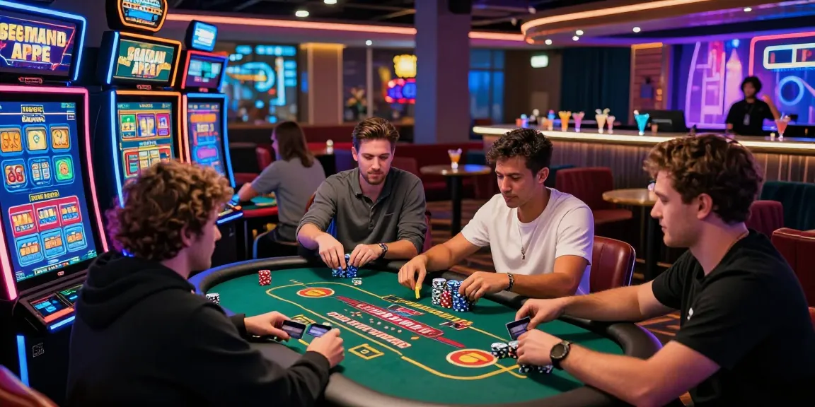 Engaged players at a vibrant credit card casino, showcasing https://fimltd.co.uk gaming excitement in 2026.